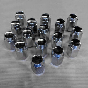 MG Midget Chrome Wheel Nuts - set of 16 (Rostyle Wheels)