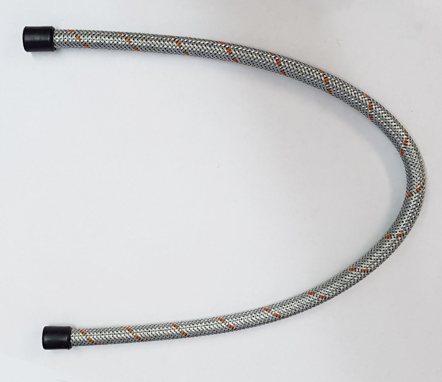 Braided Fuel Hose - 22" long - 1/4" Internal Diameter