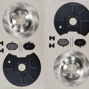 MGB / MGB GT Brake Disc, Backplate & Pad Kit (all MGB's)