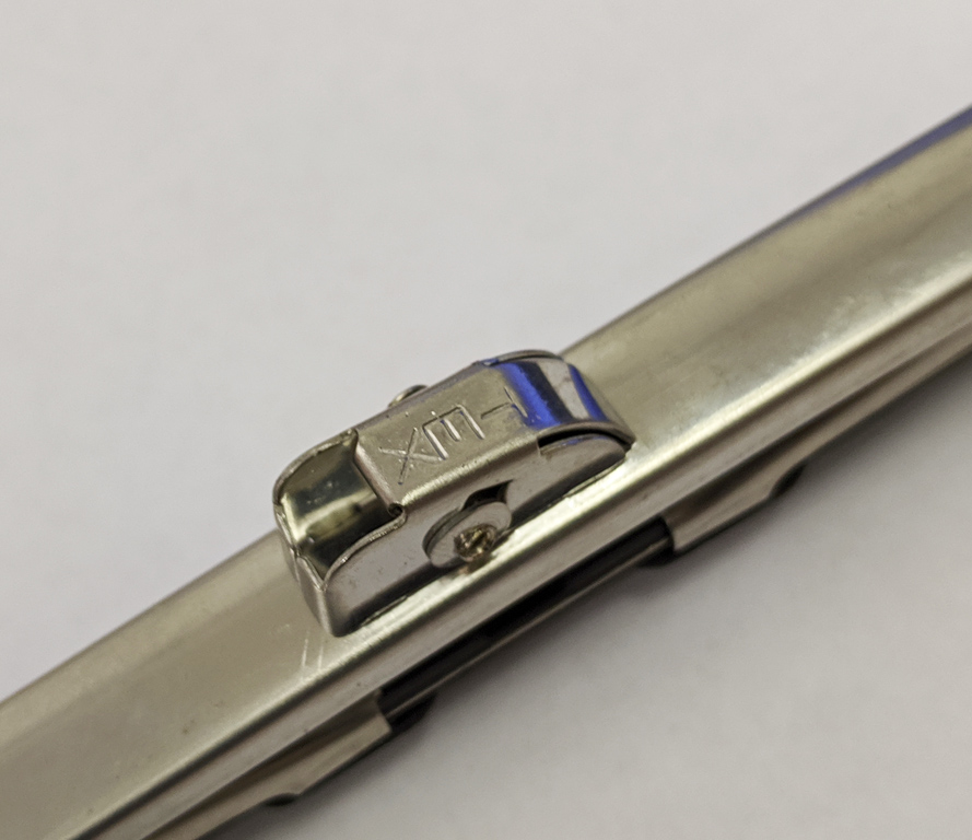 Midget 8" Stainless Steel Wiper Blade (Spoon Fit) - close up