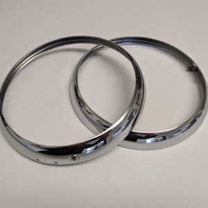 Midget/ Austin Healey Sprite Chrome Headlamp Rim Set - 500929P