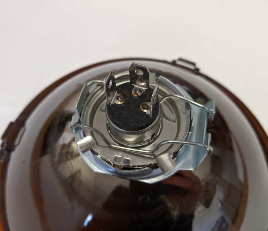 MGB/ MGB GT/ Midget 7" H4 Halogen Headlamp/ Domed Type No Pilot - w/ Bulb - RHD