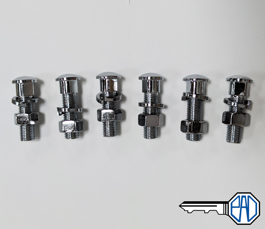 MGB, MGB GT Chrome Bumper Bolt Set - 24G625K