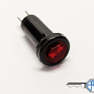 MGB, Midget Ignition Red Warning Lamp - Black Rim - BCA4780