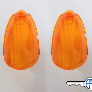 MGB, Midget Rear Indicator Lamp Lenses (Pair) (early type) - 57H5354P