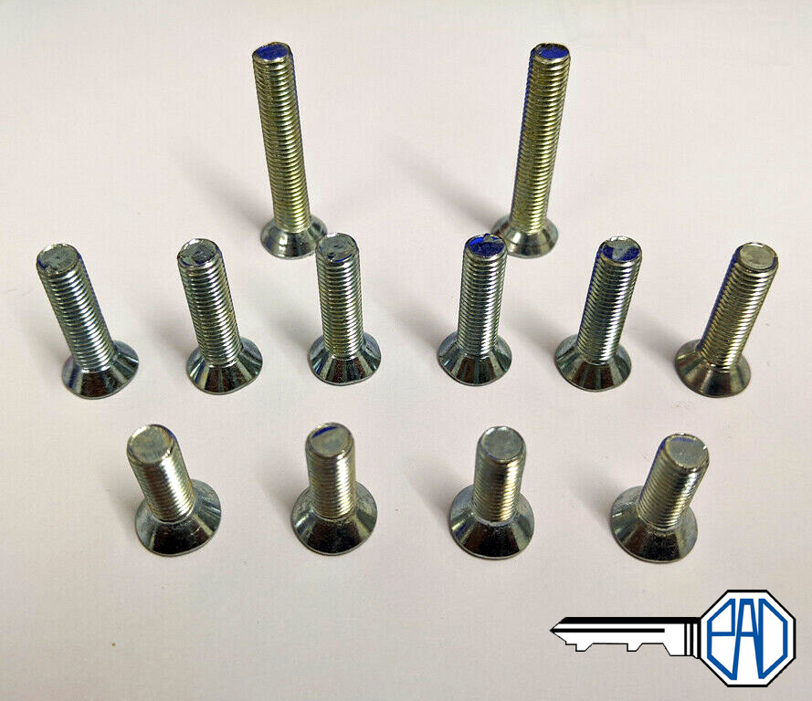 Midget Striker Plate/ Door Lock Screw/ Fixing Kit (Push Handle Cars)